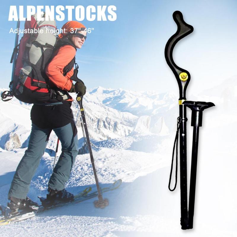 Walking Cane Hiking Poles Walking Stick for Elder Adjustable Trekking Poles Telescopic Scandinavian Walking Sticks Anti Shock