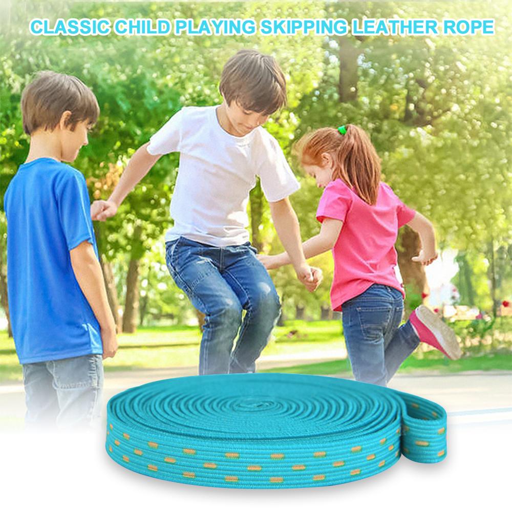 Jump Rope for Kids Chinese Jump Rope 9.8ft Stretch Skip Rope Adjustable Chinese Elastic Rope Kids Outdoor Exercise Skipping Rope