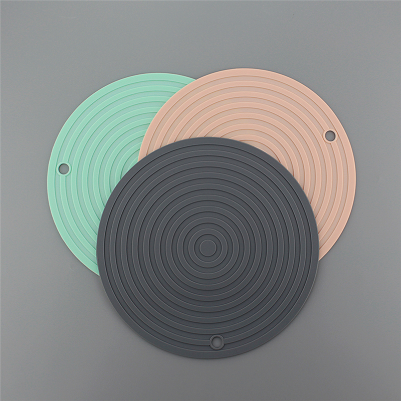 24cm silikone grydelapper fortykket varmebestandig bordskånermåtte coaster bordpude dækkeserviet krukkeåbner cool værktøj overfladebeskyttere