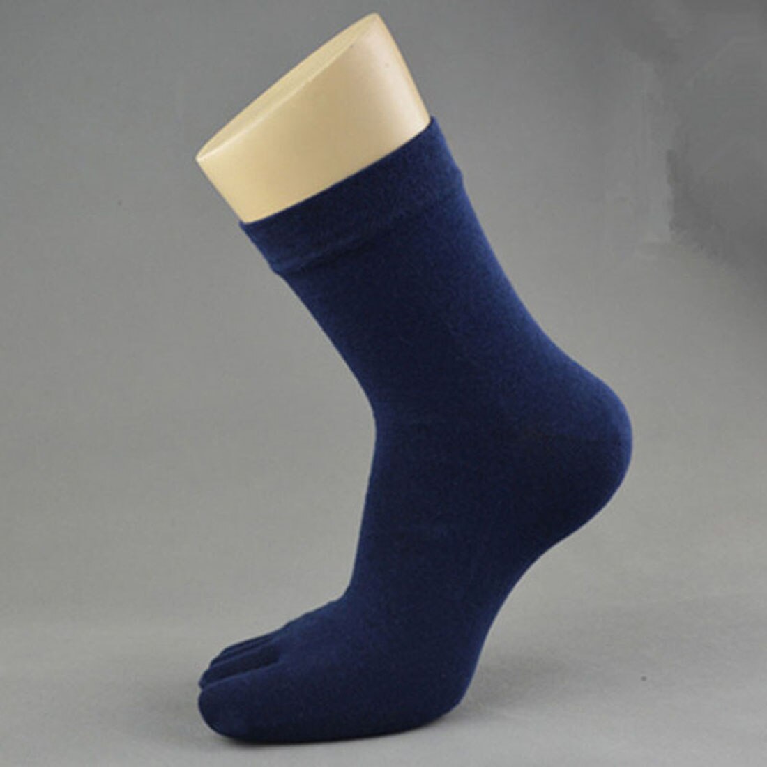 Toe Socks Men and Women Five Fingers Socks Breathable Cotton Socks Sports Running Solid Color Black White Grey Blue khaki coffee: 3