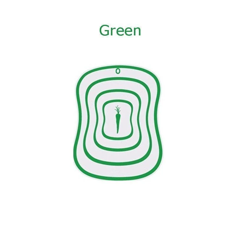 Kitchen Non-slip Chopping Blocks Tool Flexible Transparent Cutting Board Kitchen PP Cutting Boards Classification Chopping Board: 250x160x15mm / green