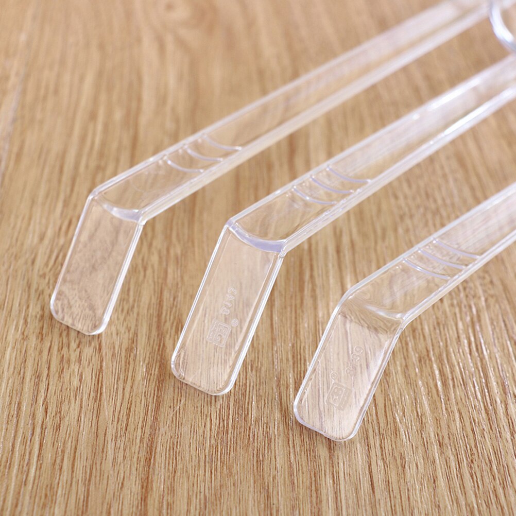 3pcs Plastic Punch Serving Ladle Clear Hard Acrylic Ladle Long Handle Spoons for Soup Cooking Stirrer Kitchen Tools