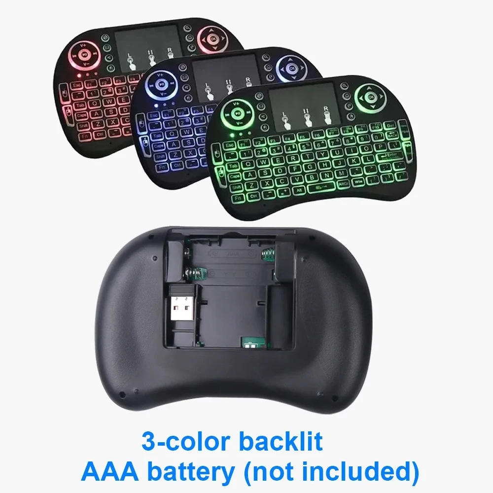 i8 2.4G Draadloos Toetsenbord Engels Mini Toetsenbord Air Mouse Handheld Toetsenbord met Touchpad voor Android LaptopTV BOX Projector: CAMEL