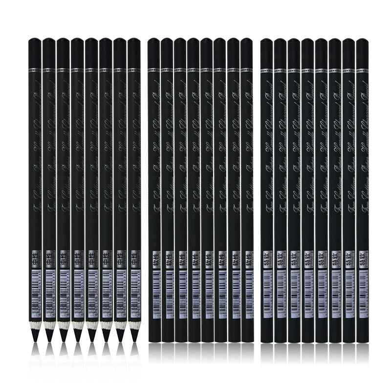 Marie's 12Pcs/set Sketch Charcoal Pencil For Painting Soft Pencils Drawing Lapiz Set Stationery School Pencils For Students Art