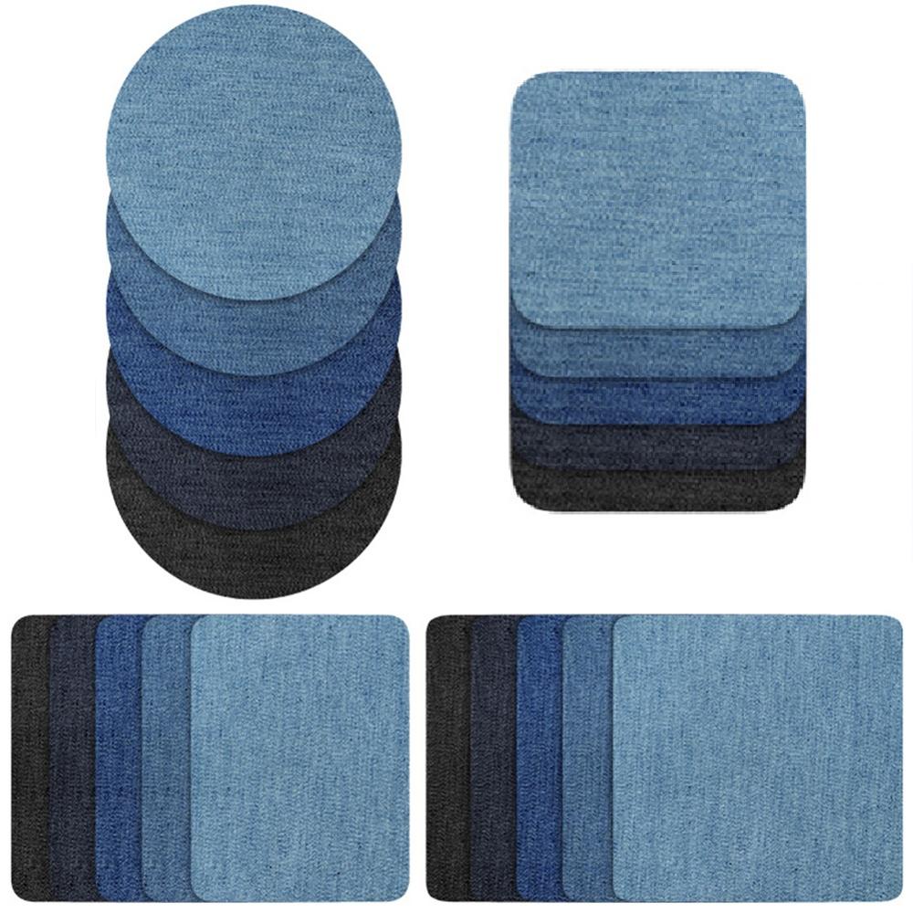 Denim Patches Heat Transfers Iron On Sew Reparatie Jeans Elleboog Knie Terug Patch Voor Kleding Stickers Decoratieve Applicaties