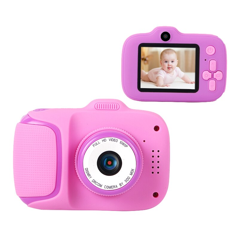 Children Camera 2000W Double Shot Digital Video Photo Camera LCD Sn Display Children Game Study Camera: Purple