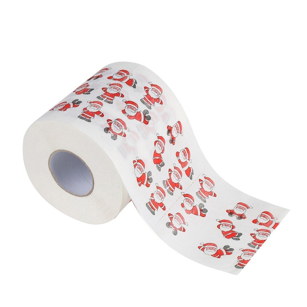 Bad Papier Kerst Gedrukt Home Kerstman Bad Toilet Roll Paper Christma Levert Xmas Decor Tissue 170 Bladeren Toiletpapier