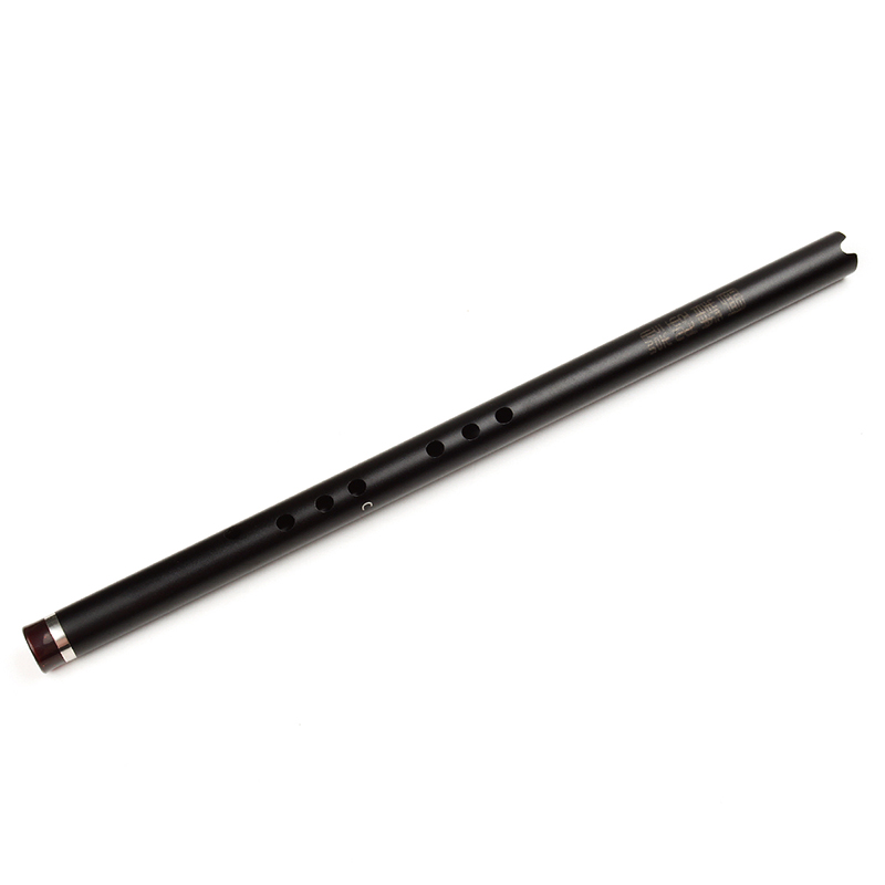 C/B flat Key Classical Vertical Flute Aluminum Alloy Metal XIAO Musical Instrument Entry Level Flute for Beginner: Black-C key