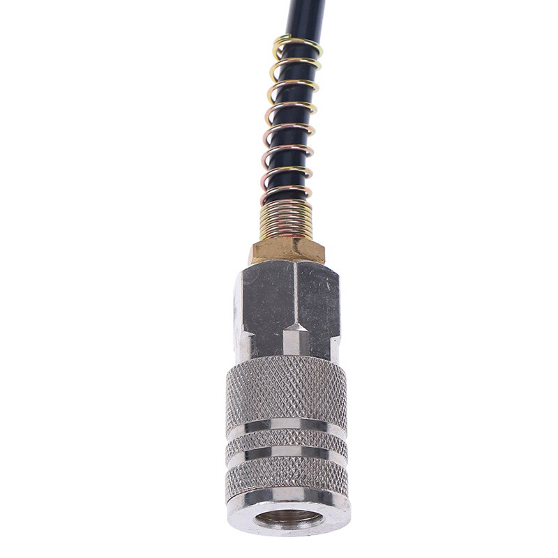1PC 7.5M Air Hose Fittings Recoil Pneumatic Airline Compressor Quick Coupler Black High Qulaity