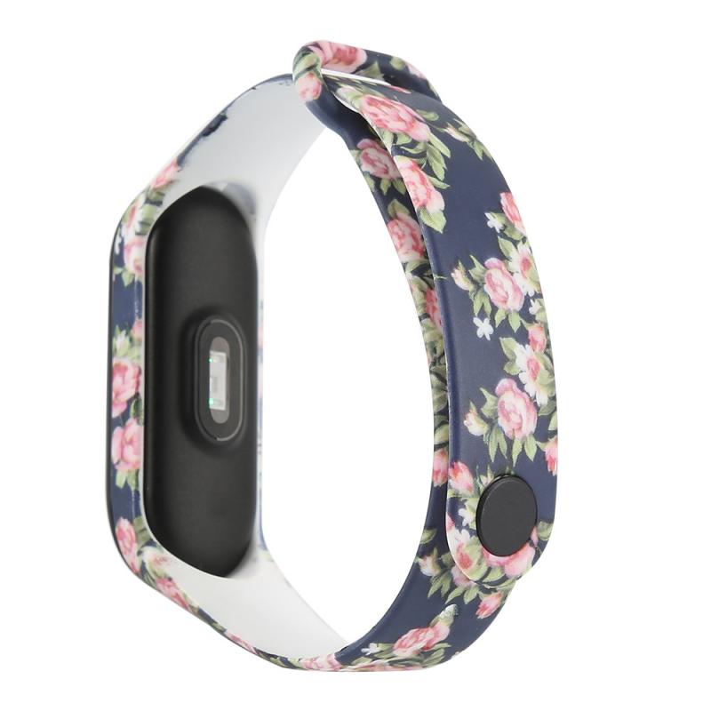 Para Xiaomi Miband 3 pulsera inteligente reemplazar banda de silicona estilo de impresión accesorios para pulsera inteligente banda deportiva