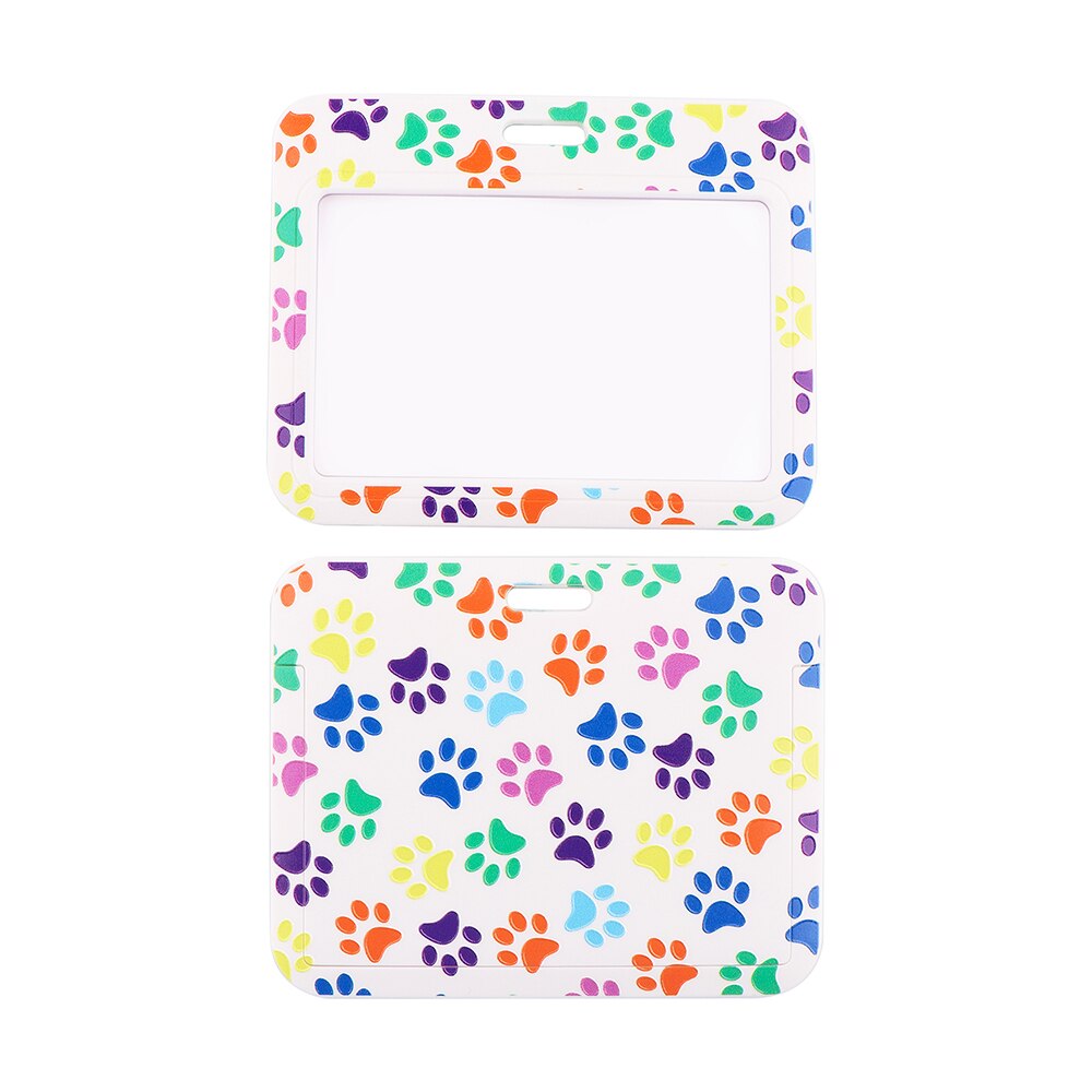CB0193 Dog Paw moda smycz na szyje smycz posiadacz karty odznaka klawisz telefonu pierścień ID etykieta z imieniem pielęgniarka pokrowiec na karty materiały biurowe: 12