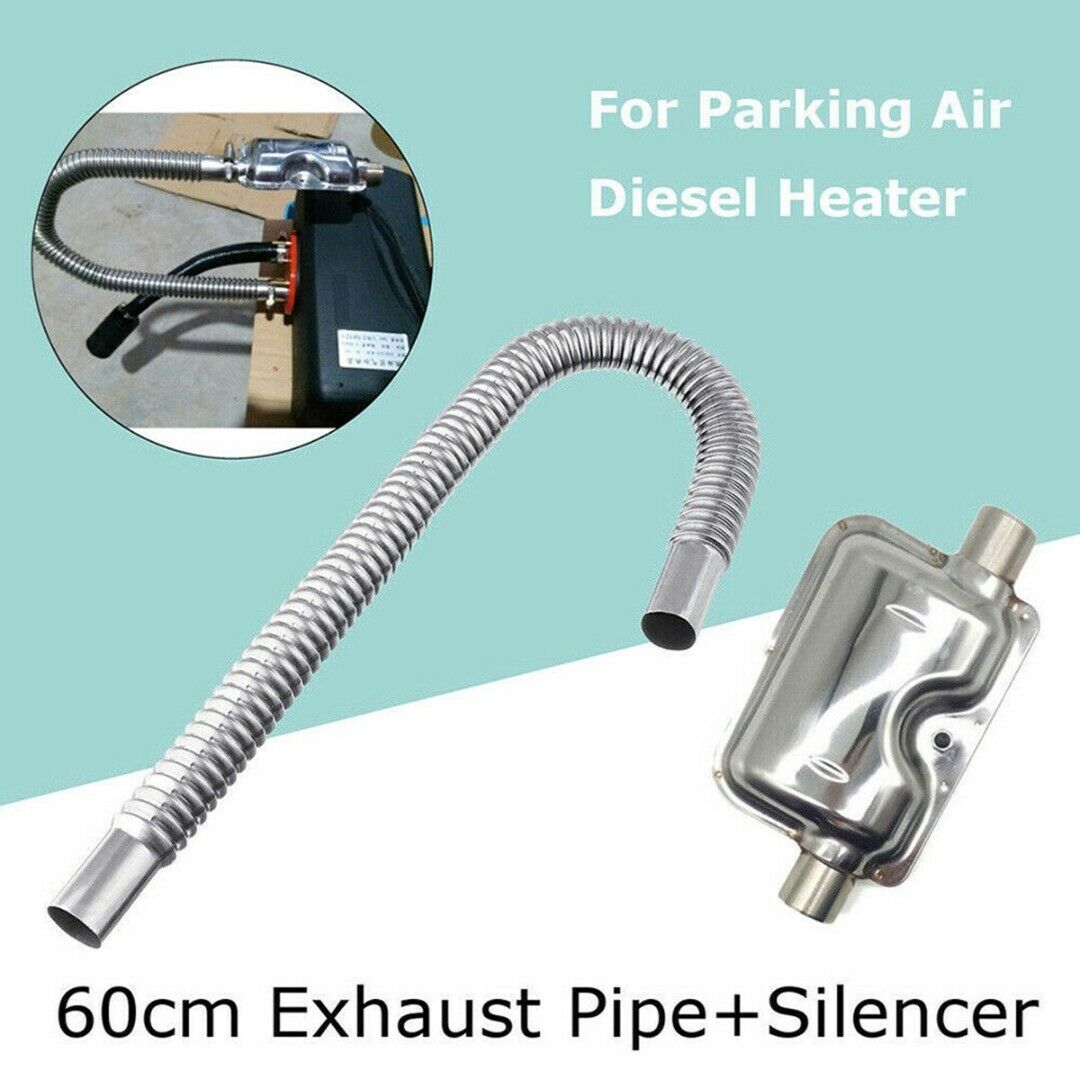 Stainless Steel Exhaust Pipe With Muffler 24mm Car For Car Parking Heater Gas Vent Hose