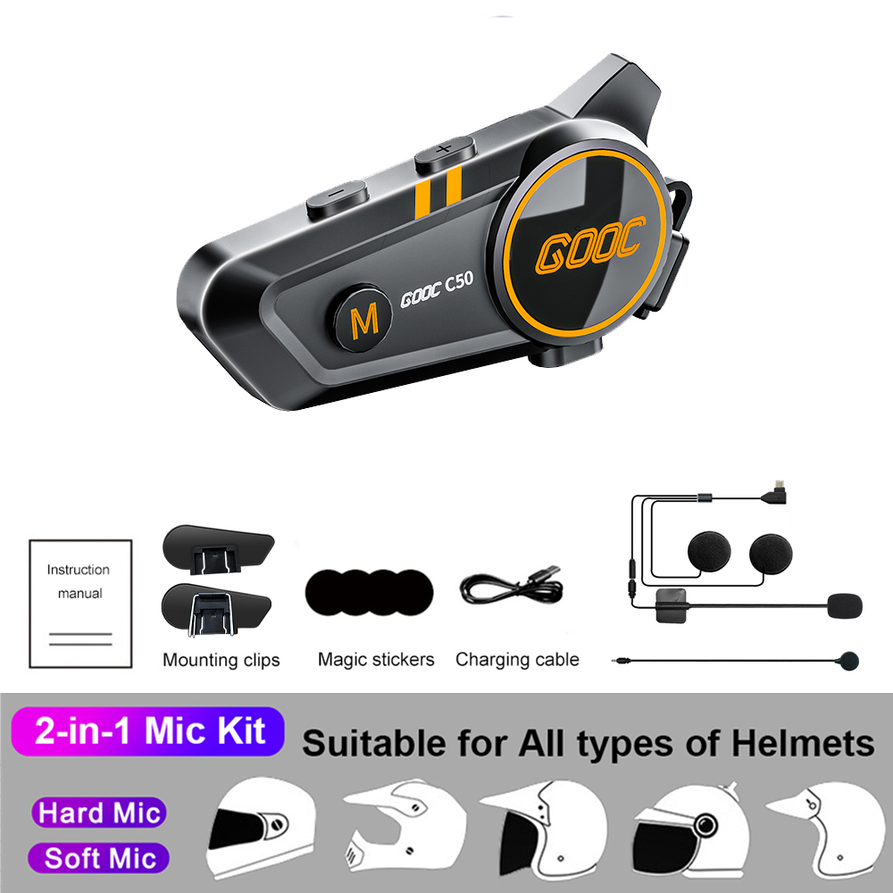 Motorrad kabellos Helm Gegensprechanlage Headset Stereo Bluetooth 5,3 Freis prec heinrich tung ipx67 wasserdicht 1100ma 1000h lange bereithalten: Blau