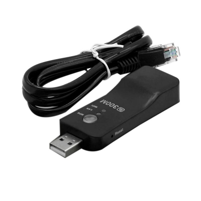 AM05-USB TV WiFi Dongle adaptateur 300Mbps universel sans fil récepteur RJ45 WPS pour Samsung LG Sony Smart TV