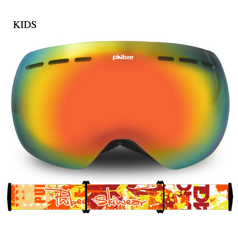 Skibrillen heren dames kinderen brillen snowboard anti-condens grote skimasker sneeuwbril skiën dubbel  uv400 bescherming buitensport: Ph167 tandwielen