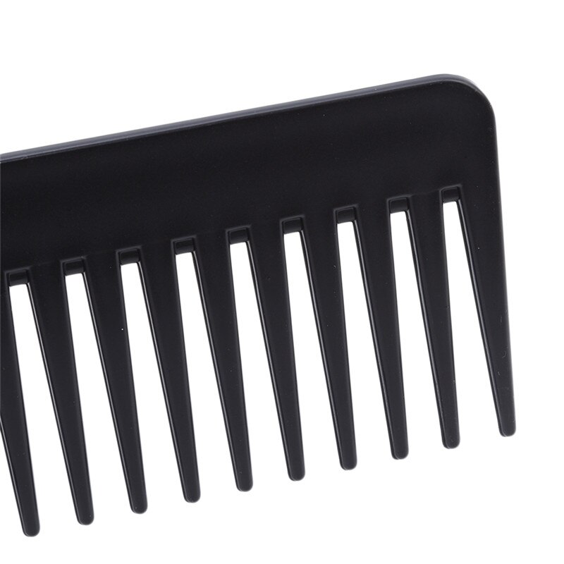 1PC Wide Tooth Comb Black ABS Plastic Heat-resistant Large Wide Tooth Comb For Hair Styling Tool