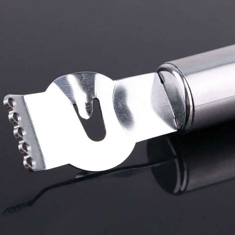 Lemon Zester Citrus Grater Stainless Steel Lime Zest Peeler Stainless Fruit Vegetable & Tool Fruit Peeler Steel Cooking Kit D3B7