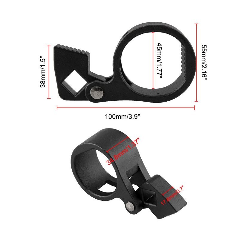 Auto Innere Krawatte Stange Schlüssel 27mm-42mm Universal- Reparatur Entfernung Werkzeug Ende Teil
