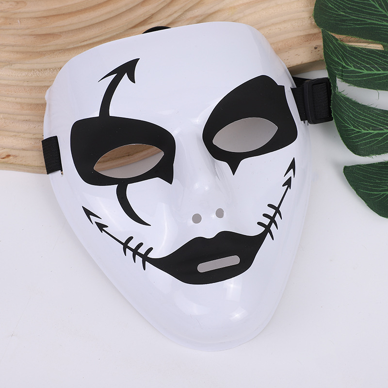 Halloween Devil Horror Half Face Mask Scary Horn Ghost Mask Monster Cosplay for Halloween Cosplay Costume: green