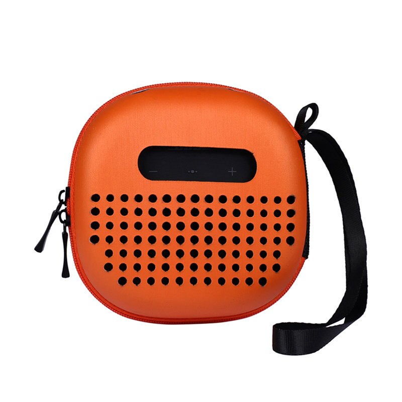 MASiKEN PU EVA Beschermhoes Cover voor Bose Soundlink Micro Bluetooth Speaker Tas Houder Rits Pouch Opslag Handtas: Orange