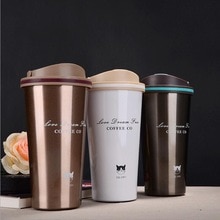 Zounich 500ML Thermos Dubbelwandige Roestvrijstalen Thermosflessen Thermos Cup Koffie Thee Melk Mok Thermo Fles Thermocup