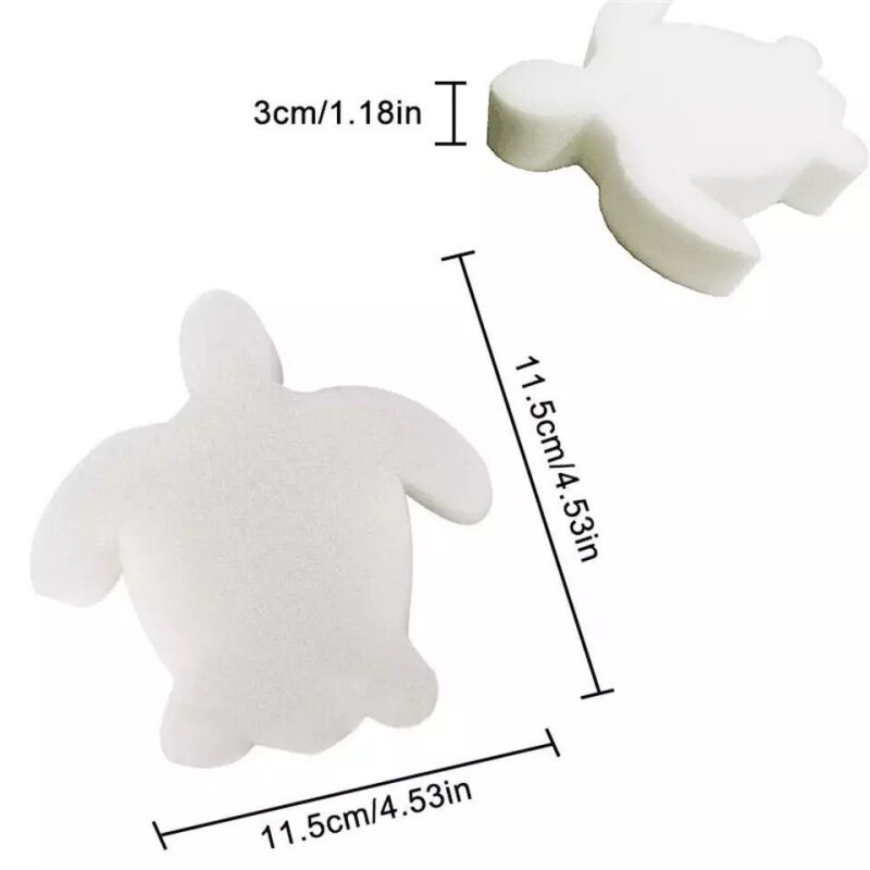 1 pièces piscine filtre éponge efficace Absorption d'huile papier mignon tortue forme propre Gadgets rapide