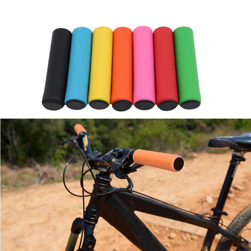 2 Stks/pak Fietsstuur Grips Cover Soft Foam Sponge Outdoor Mountainbike Grip Anti-Slip Handvat Bar Bike Universal onderdelen