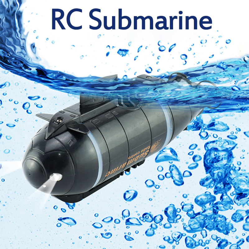 Rc Submarine Model Happycow Mini Snelheid Onder Water Afstandsbediening 6 Kanalen Onderzeeër Simulatie Speelgoed Kid