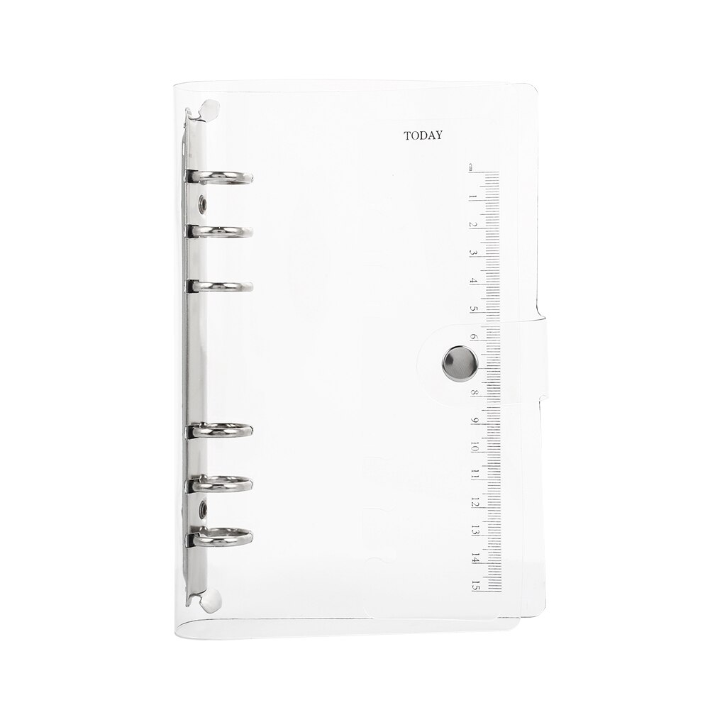 Hoja suelta A5/A6/A7 carpeta de anillas diario cubierta de cuaderno económico estudio impermeable proteger conveniente escuela barata: A6