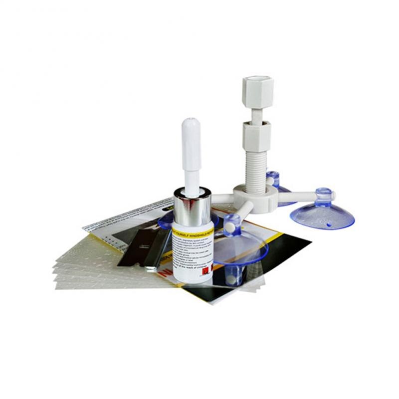 Window Screen Windshield Repair Kit Suction cup Car Glass Repair Tool For Crack Polishing DIY Auto Maintenance Set