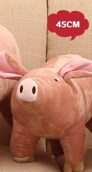 Dog Bite Toy Pig Shape Pet Toy Accompany Sleeping Pigs Toys Warm Soft Plush Cotton Sleeping Partner for Puppy Dogs Bulldog Teddy: big pig