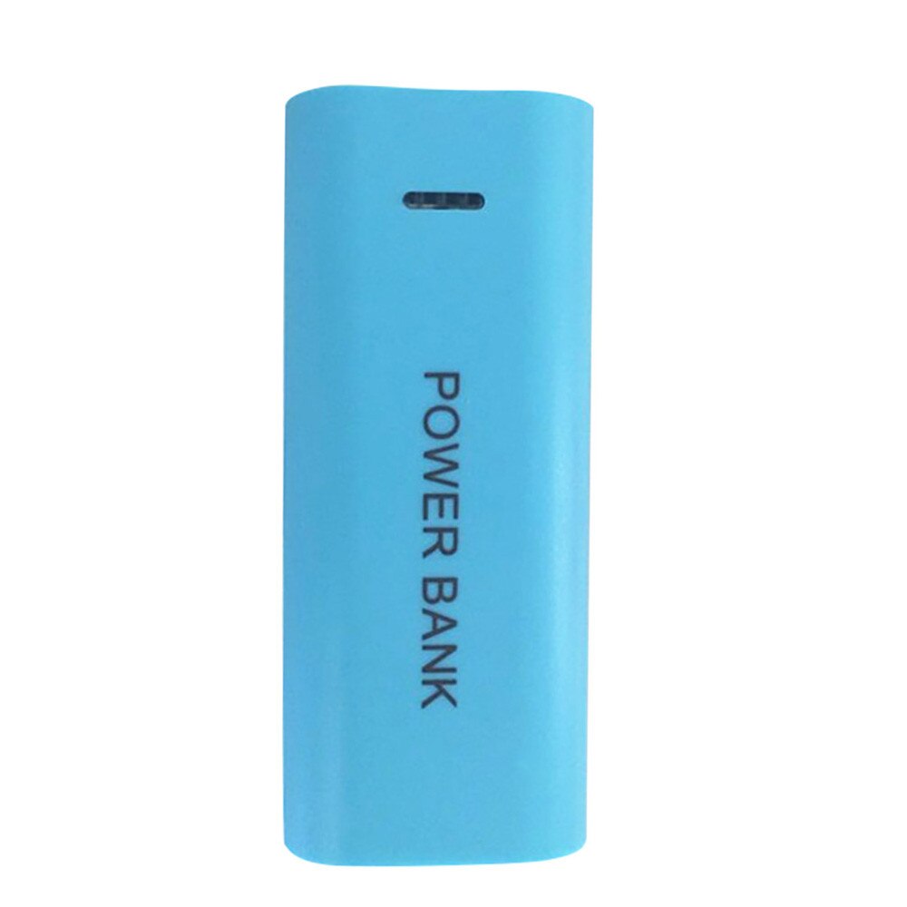 5600 Mah 2X 18650 Usb Power Bank Battery Charger Case Diy Doos Voor Iphone Batterij Opladen Case 18650 Batterijen Opslag gevallen: Blauw