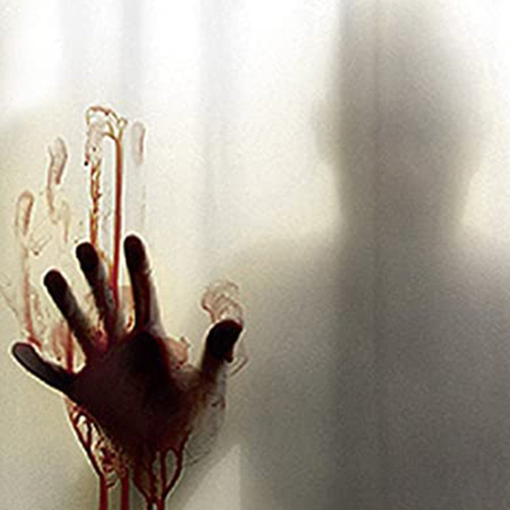Bloody Hands Shower Curtain Figure Home Digital Printing Shower Curtain Polyester Waterproof Bathroom Shower Curtain
