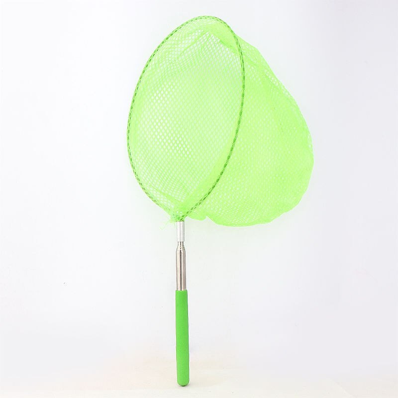 freundlicher Edelstahl Teleskop Fischnetz draussen Wasser Spielzeug Erfassen Schmetterling Insekt Netz freundlicher Erweiterbar Fischnetz: Grün
