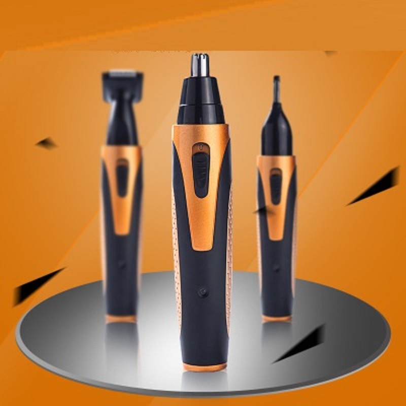 Tondeuse nez rasoir de sourcils Kit de rasage pour rasoir électrique hommes toilettage Rechargeable barbe rasoir côté brûle oreille