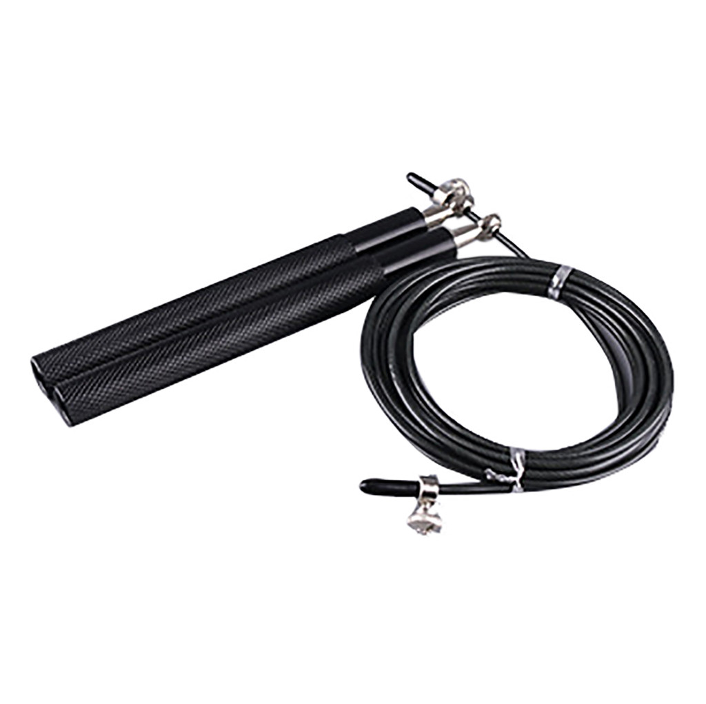 3M Jump Skipping Ropes Cable Steel Adjustable Fast Speed PVC Handle Jump Ropes Training Boxing Sports Exercises Z0822: Black