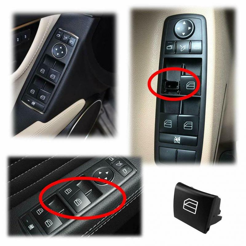 2PCS Black Car Accessories PAIR WINDOW REGULATOR CONTROL SWITCH BUTTON for benz For MERCEDES W169 A W245 B W164 ML CLASS