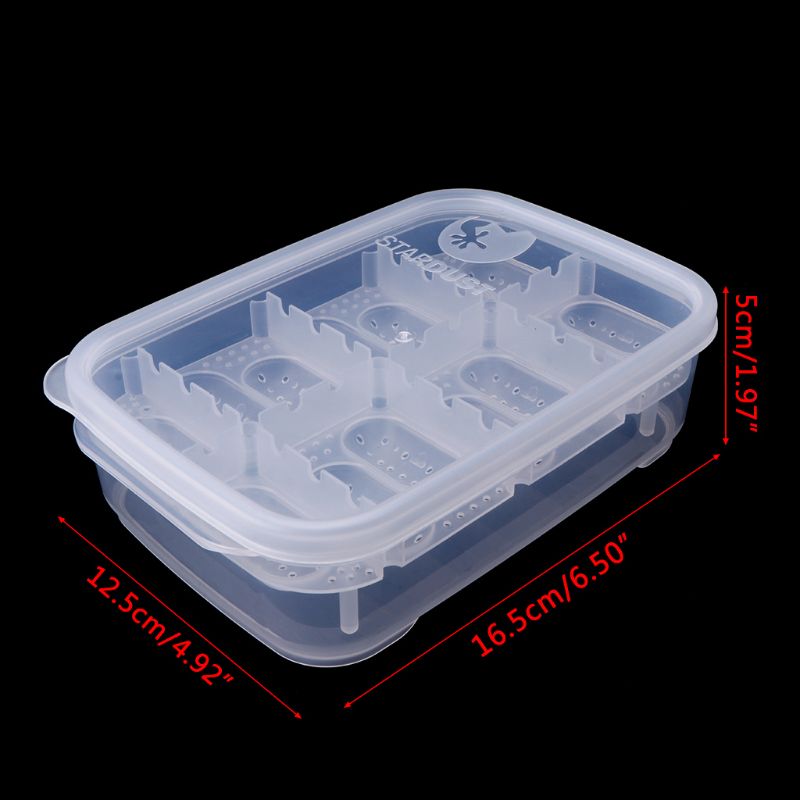 Reptil Eier Inkubator 14 Schlüssel transparent Abdeckung Für Eidechse Schlange Gecko Eier Hatcher Schlüpfen Kasten fallen Tablett