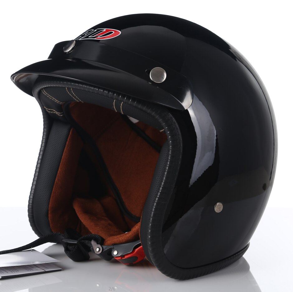 Dot Goedgekeurd Open Motorhelm Retro Scooter Jet Open Gezicht Schedel Helm Motorrijden Capacete Moto Abs Materiaal: 4 / L