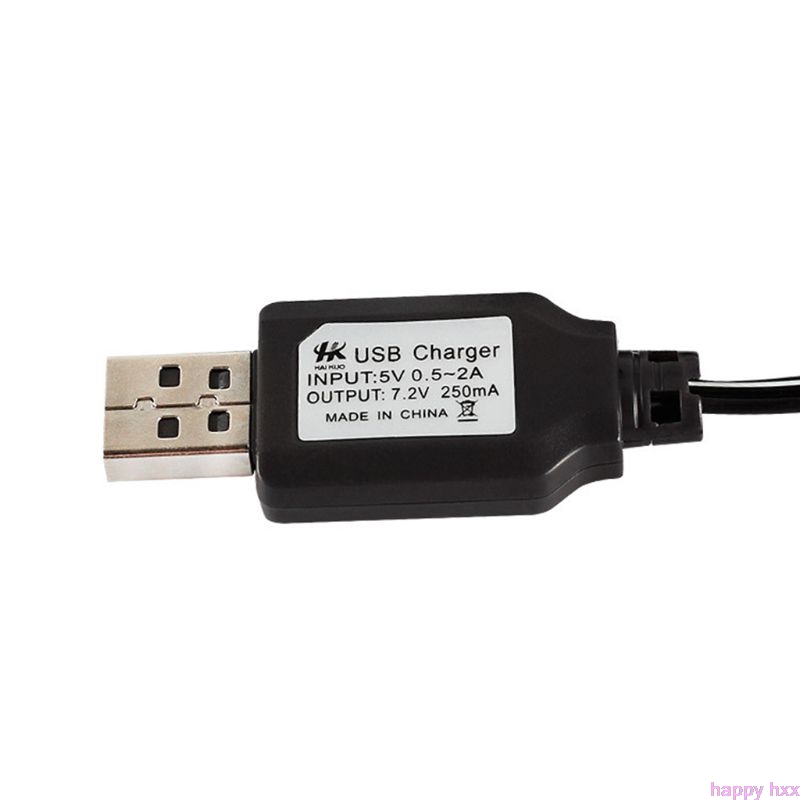 Cable de carga USB ni-cd Ni-MH paquete de baterías adaptador de enchufe SM 7,2 V 250mA salida mando a distancia juguete