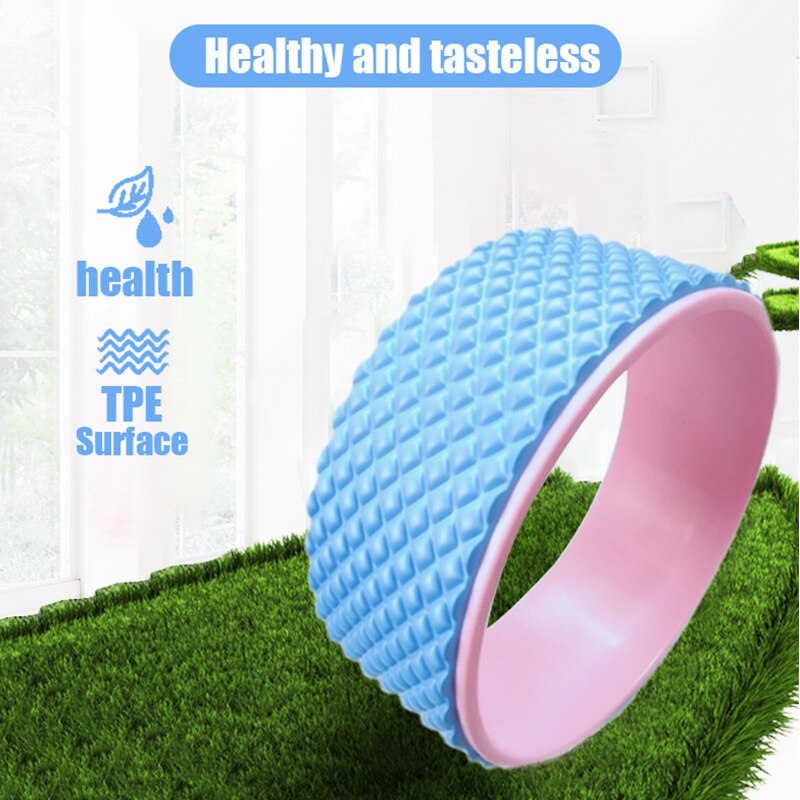 Yoga Wheel for Back Training - TPE Material - Pilates Circle for Bodybuilding & Fitness