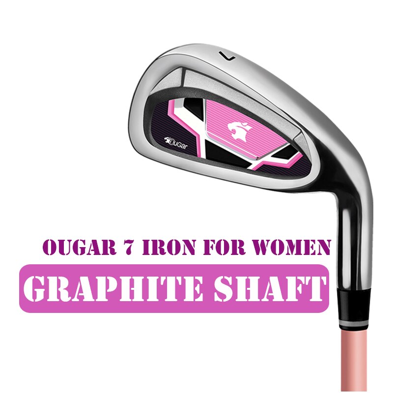 TTYGJ Golf Club for Men or Women Choice for Beginner No. 7 Iron Practice Clubs with Steel Shaft or Graphite Shaft: Women-Garbon
