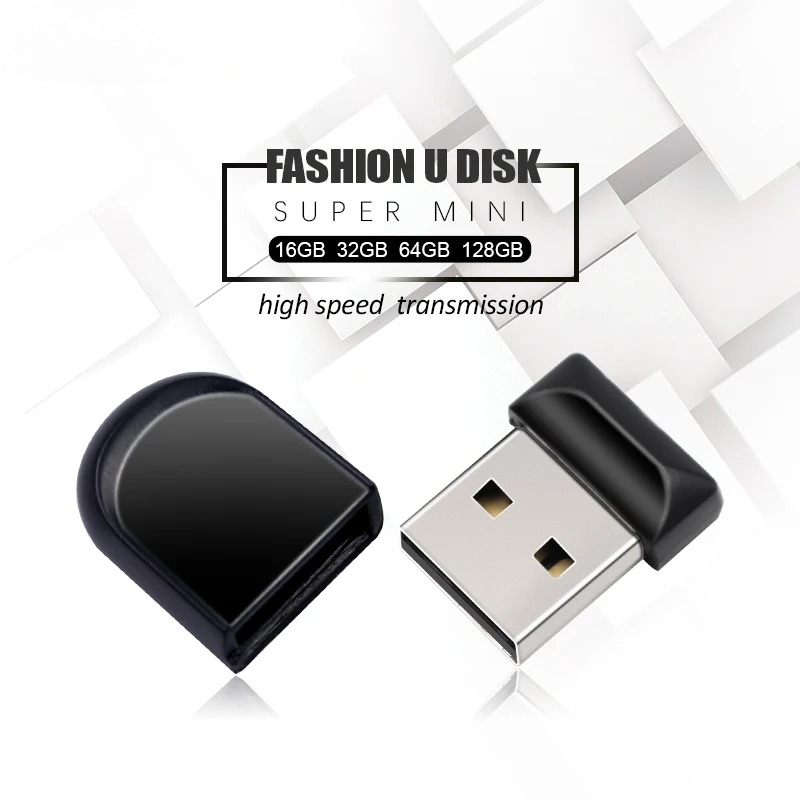 USB Pendrive 8GB 16GB 32GB Mini black Flash Drive Pen 64GB 128GB Memory Stick Usb2.0 U disk Free Key Chain