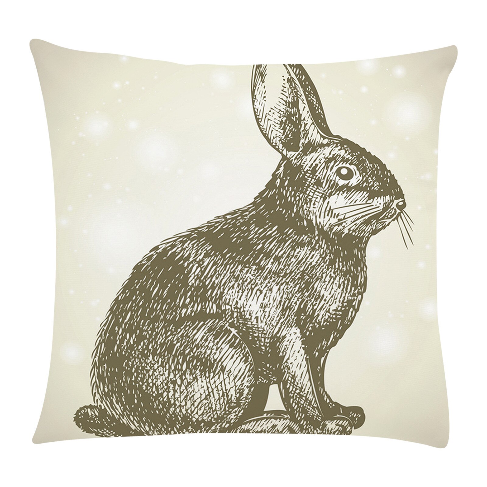 Top Selling Konijn Afdrukken Pasen Dag Kussen Cae Sofa Auto Kamer Kussenhoes Woondecoratie Accessoires: D