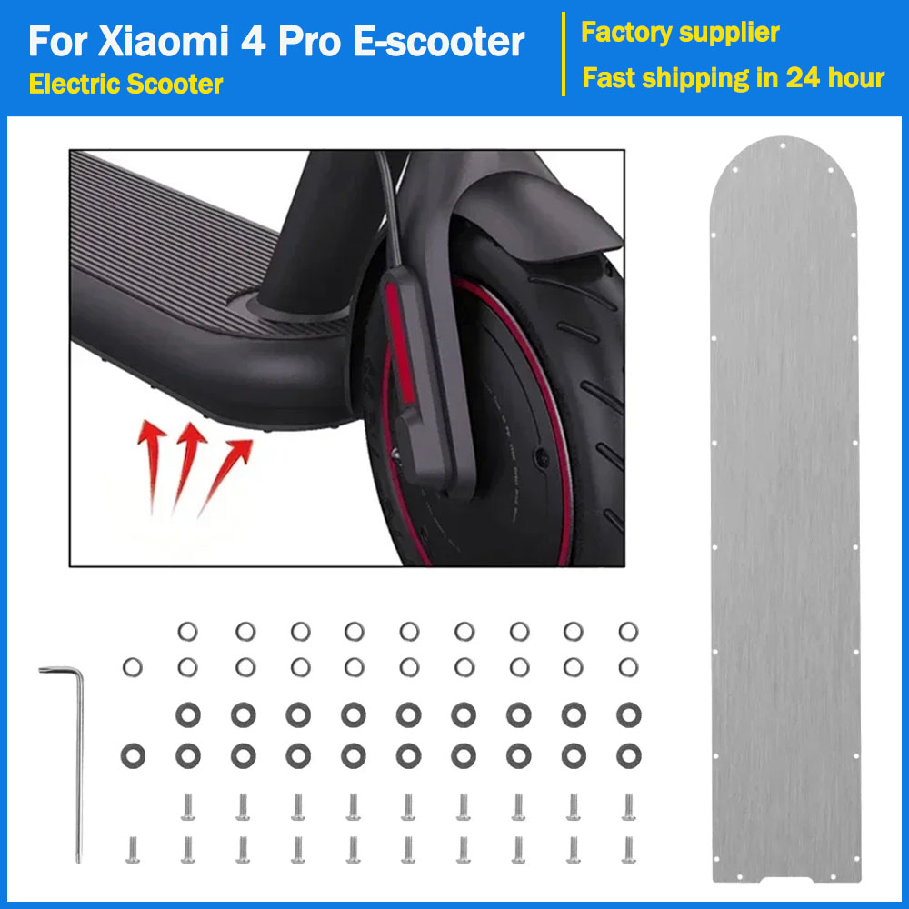 Battery Bottom Cover For Xiaomi 4 Pro Electric Scooter Stainless Steel Waterproof Chassis Shield Kickscooter Bottom Cover Parts