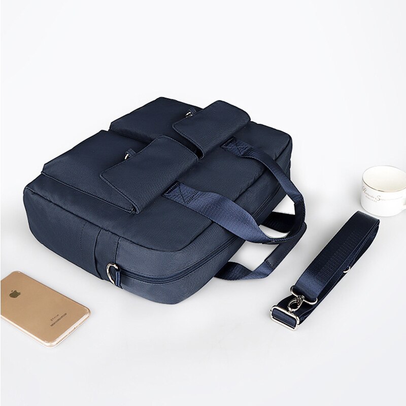 Unissex maleta à prova dunisex água náilon sacos do portátil ombro sólido crossbody saco bolsas de negócios documentos escritório saco de armazenamento xa776z