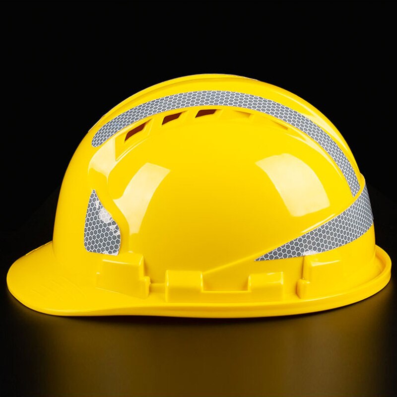 Reflective Hard Hat Outdoor Working Safety Helmet Breathable Construction ABS Work cap High strength Head protection