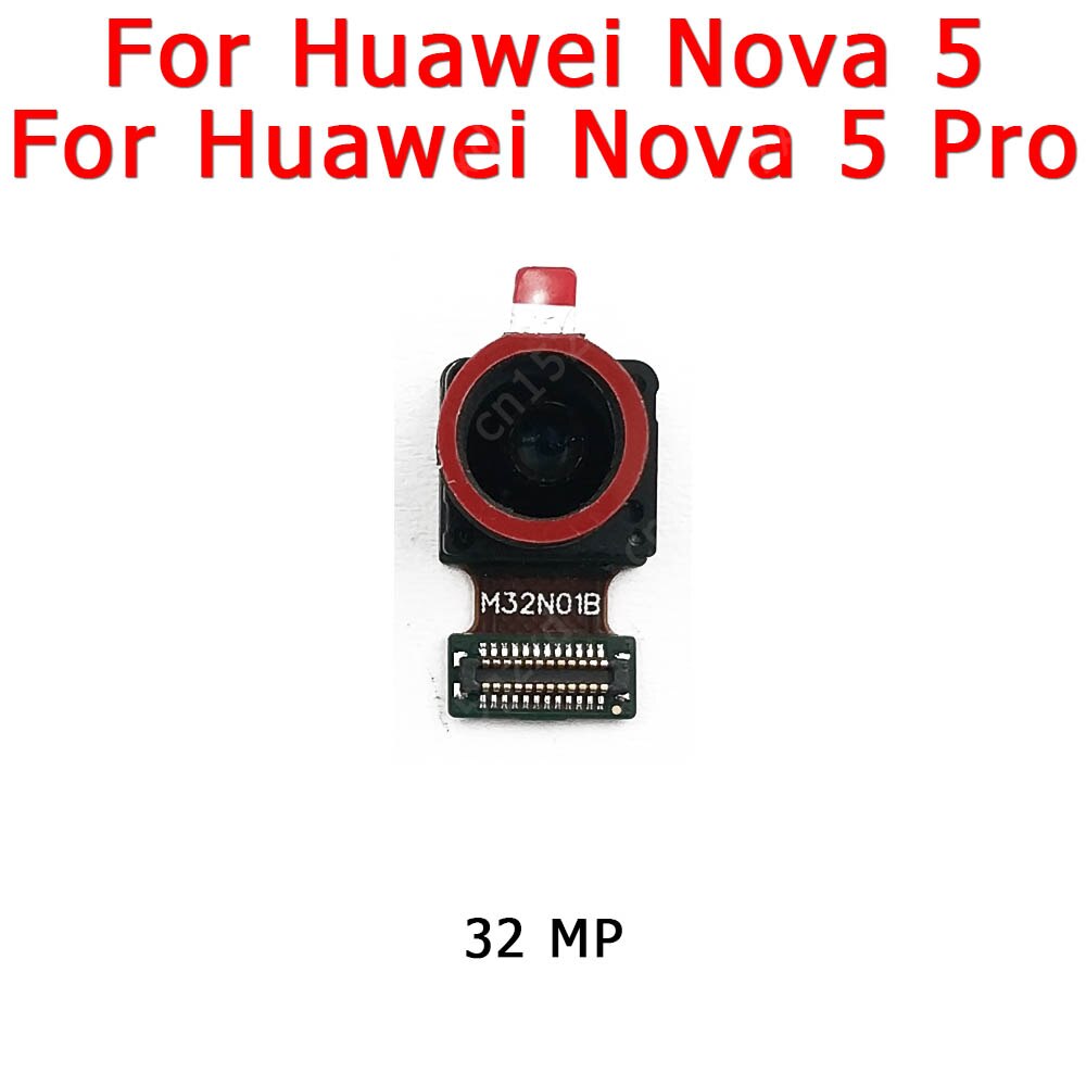 Caméra avant et arrière pour Huawei Nova 5 Pro 5T, Module de caméra principale, pièces de rechange flexibles: Nova 5 Front