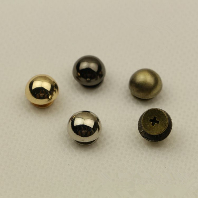 XUNZHE 20 Pcs Bag bottom Mushrooms rivets Buttons screw for shoes bags Hardware accessories for clothes zinc alloy strap