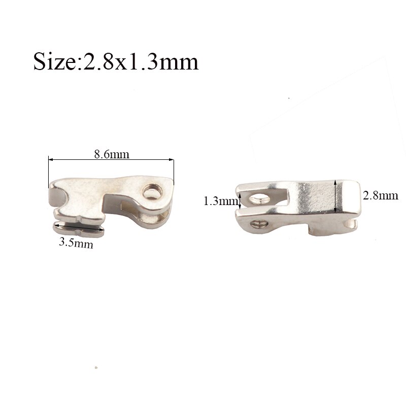 20 stücke (10pairs) Brillen Scharnier reparatur Ersatz Hohe Nickel Gläser Einzigen Doppel Zahn Scharnier Reparatur Zubehör: MOD.6
